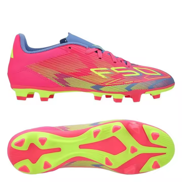 Botas de Futbol Adidas F50 Club Fg/Mg para unisex en color rosa - 1