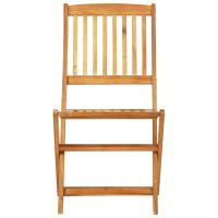 vidaXL Set de comedor de jardín plegable 3 pzas madera maciza acacia - details 3