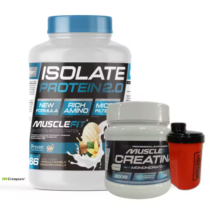 Pack Isolate 2kg + Creapure 300g + Shaker (regalo) - MuscleFit│MUSCLECULT│ - 1