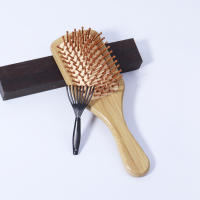 2pcs/set Cepillos De Madera Profesionales Masajeador De Salud Cepillos Con Almohadillas De Bambú Y Limpiadores De Cepillo Para Cabello Real Y Pelucas - details 3