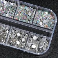 Kit De Rhinestones Para Uñas 3D Planos Y Laminados AB Y Transparentes De Vidrio Accesorios Para Manicura DIY Adornos De Uñas - details 1