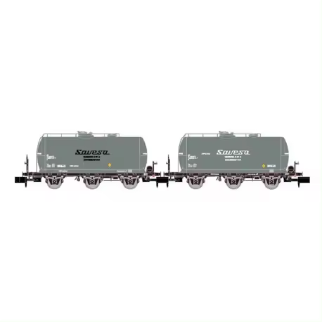 Set de dos vagones cisterna ''Savesa'', RENFE. - 1