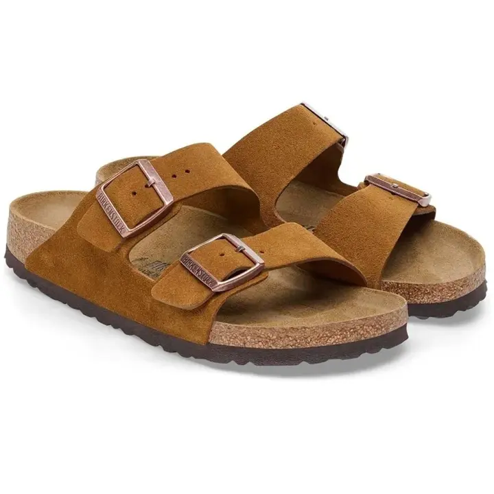Birkenstock Sandalias Arizona Suede Marrón - 1