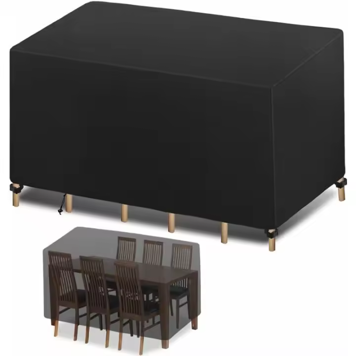 Cubierta Protectora Cubierta para Muebles, Cubierta para Muebles de jardín, Cubierta para Mesa Exterior Lona Impermeable Tela Oxford Impermeable, Resistencia al Viento, Anti-UV, 60 x 60 x 60 cm - 1