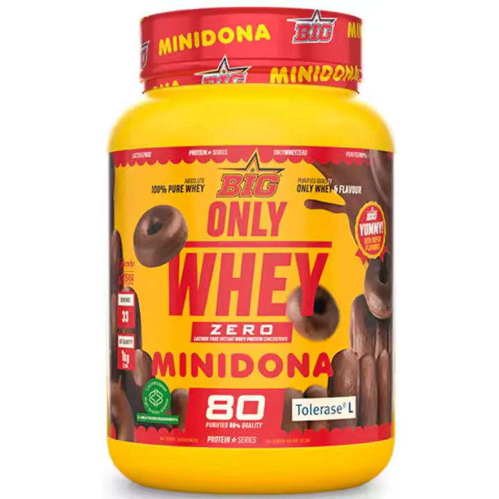 Big Only Whey Zero Concentrado de Proteína de Suero 80 sin lactosa 1kg -  Big Proteínas Whey o Concentrada - 1