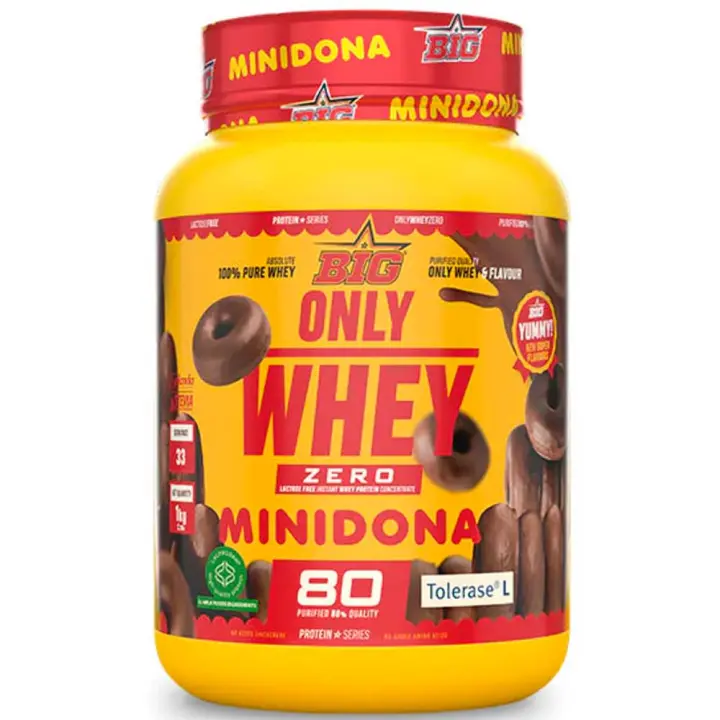 Big Only Whey Zero Concentrado de Proteína de Suero 80 sin lactosa 1kg -  Big Proteínas Whey o Concentrada - 1
