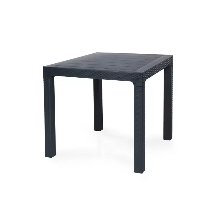 Mesa TROPICAL, polipropileno antracita, 80 x 80 cms - 1