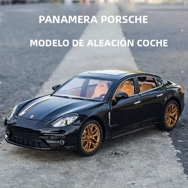 Coche De Deporte Porsche Panamera a Escala 1:24 Con Sonido Y Luz Modelo Metálico De Aleación Juguete De Colección Para Niños - 1