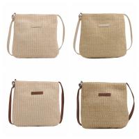 Bolso De Hombro De Paja Para Mujer Moda Verano Bolso Bandolera De Playa Vacaciones Compras Bolsos Mensajeros Para Mujer - details 5