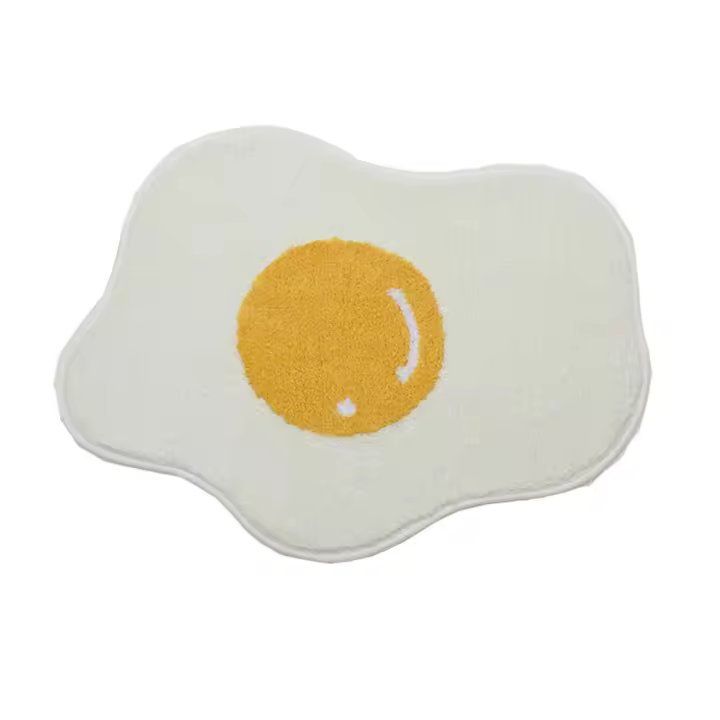Alfombra de baño, 40*60, diversión, piel, super suave, sudadera, mullido, absorbente, antideslizante, Máquina lavable/dryable, alfombra de puerta alfubra, alfombra de huevo - 1