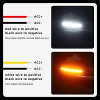 Lámpara De Señal De Espejo Retrovisor Para Coche 1/2pc Luz De Movimiento Y Encendido DRL Conversión De Guía De Volante Luz De Escaneo - details 3