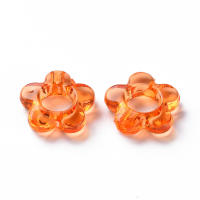 100pcs De Contornos De Flores En Acrílico Transparentes 13x13x4mm Agujero: 2.5mm Medida Interna: 5mm Para Manualidades Y Joyería - details 1
