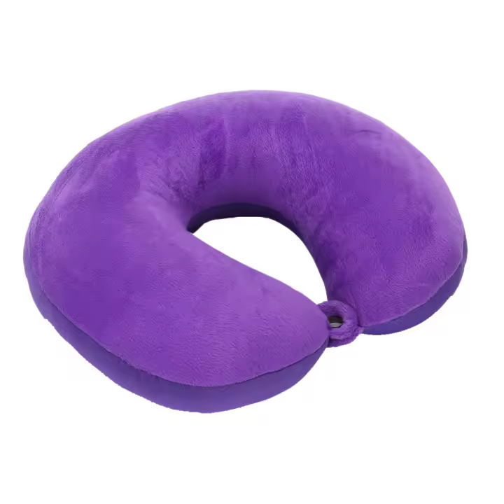 Almohada De Viaje En Forma De U Para Cuello Suave Y Cómoda Cojín De Poliéster Para Coche Avión Y Exteriores 1 Pieza - 1