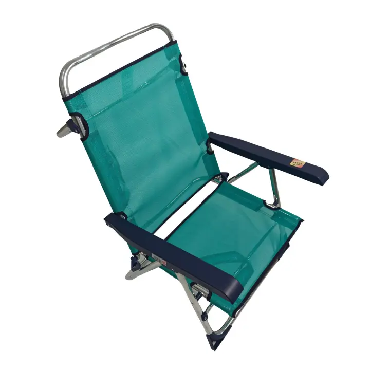 ALCO SILLA PLAYA COLOR TURQUESA FIBRELINE CON ASA ALUMINIO 606ALF-30 - 1