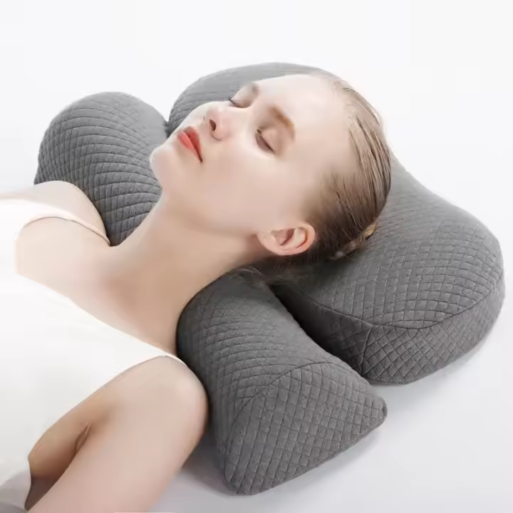 Almohada De Memoria Para El Cuello Ergonómica Para Dormir De Lado Con Forma De Contorno Almohada De Poliéster 100% Para Cama - 1
