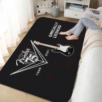 Fender Alfombra De Guitarra Para Decoración De Sala De Estar Alfombra Lavable Antideslizante Para Dormitorio Y Pasillo Alfombra De Cocina Y Puerta - details 4