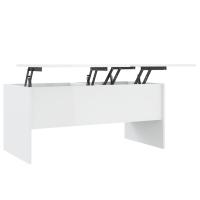 Vidaxl Mesa de Centro Madera Ingeniería 102x50.5x46.5 Cm Blanco - details 0