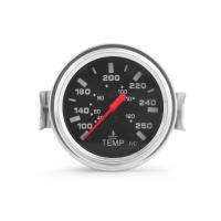 Gauge De Temperatura Del Agua Mecánico 2" 52MM 40-120℃/100-250℉ Para Coche Con Sensor NPT 1/2 Indicador De Medición Metal - details 3