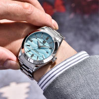 Reloj Mecánico BENYAR 2024 5Bar Impermeable Acero Inoxidable 316L Simple Para Hombres Diameter De La Correa 22mm Movimiento Automático Y Manual - details 2