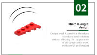 Bloques De Construcción Compatible Con Bloques De Legos Wange 119Pcs/Lot 41770 2x4 Izquierda Forma De Piedra Moc Para Niños Juguete De Artesanía DIY Regalo Caja De Bloques Pequeños De Plástico ABS Sin Baterías - details 3