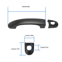 Cubierta De Manija De Puerta Negra Para Volkswagen Transport T5 T6 Caddy Van 8 PCS Accesorios Para Exterior Del Vehículo - details 1