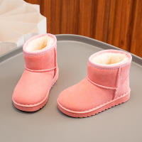 Botas De Nieve Para Niños Estilo Conciso De Peluche Sólido Color Unisex Botas Cortas Invierno Antideslizantes Tallas 23-36 - details 16