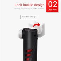 Bomba De Bicicleta De Aluminio Para Rutas Y Montañas Con Tubo Portátil Y Medidor De Presión Aire Para Neumáticos De Bicicleta Accesorios De Ciclismo - details 1