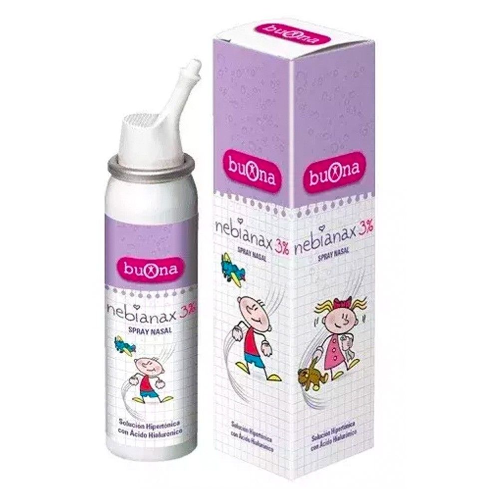 Buona Nebianax 3% Spray 100ml - Descongestiona y Reduce Secreciones Nasales