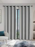 Cortinas Negras Con Acabado Aislante Y Cubierta Para Sala De Estar Dormitorio Cocina Decoración De Hogar Moderno - details 0