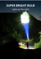 Linterna LED De Alta Potencia Recargable Con Luz Lateral Y 3 Modos De Iluminación Para Camping Y Aventuras Al Aire Libre - details 2