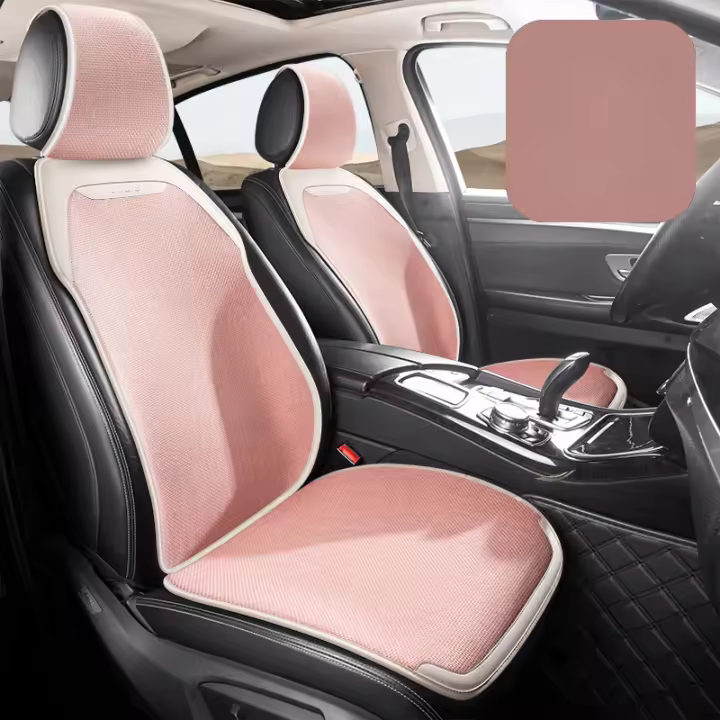 Cojín De Asiento De Coche De Lino Cómodo Y Duradero Para Todas Las Estaciones Cubierta Individual Universal Para La Mayoría De Los Coches - 1