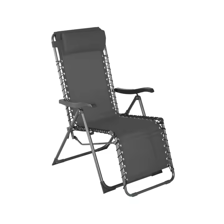 Silla Reclinable Gravedad Cero Rebecca Furniture Cherymoya 113x66x104 Poliéster Maple Dark Gris - 1