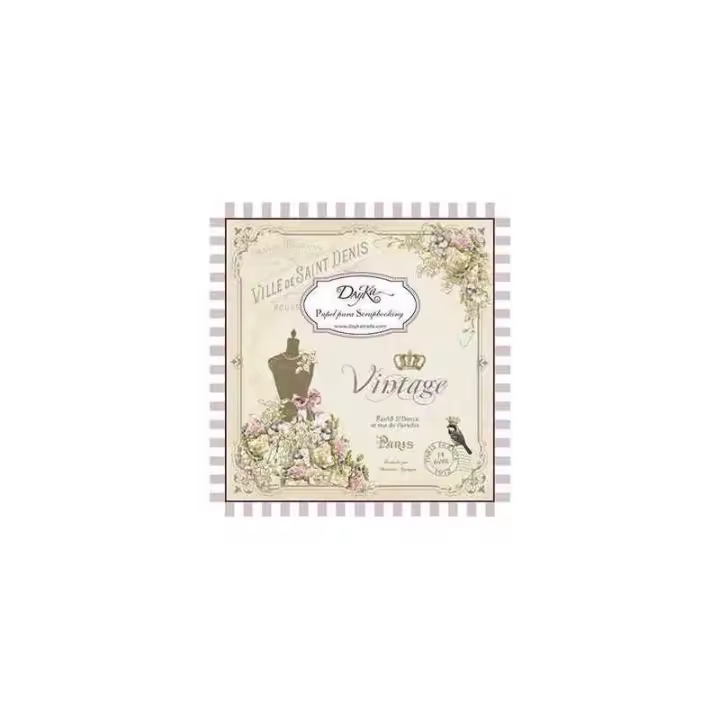 DAYKA TRADE                         LIBRITO PAPEL SCRAP DAYKA VINTAGE 24 HOJAS 20x20cm - 1
