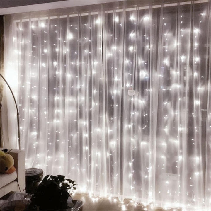 Luces De Tejado De Encaje USB 8 Modos Con Control Remoto Para Fiesta Navidad Boda Decoración De Dormitorio Lámpara De Garlanda De Hadas De 3/4/6M - 1