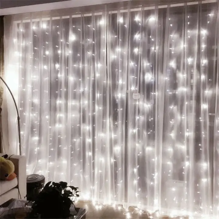 Luces De Tejado De Encaje USB 8 Modos Con Control Remoto Para Fiesta Navidad Boda Decoración De Dormitorio Lámpara De Garlanda De Hadas De 3/4/6M - 1