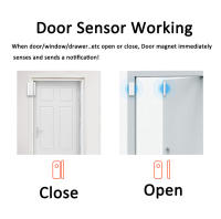 Sensor De Puerta Y Ventana WiFi Tuya Alarma De Seguridad Anti-Robo Compatible Con Alexa Y Google Assistant Detector De Intrusos - details 13