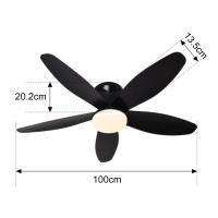 Lalumia LED Ventilador de Techo 42" con Luz LED Regulable – 3000K-6000K, Negro, 85-265V - details 1