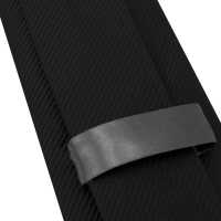 Ociodual Corbata Negra Clásica Hecha a mano, Elegante para Celebraciones, Eventos, Bodas, Fiestas y Business, Corbata de Hombre para Regalo, Unisex, Mens Tie - details 6