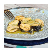 Mejillones con algas en escabeche blanco pack 3 unidades. Porto Muiños - details 2