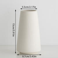 Vaso De Flor Cerámico Blanco Alargado Estilo Nórdico Minimalista Decoración De Escritorio Para Arreglo Floral Y Flores - details 4