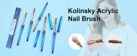 Cepillo De Uñas Kolinsky 100% Para Manicura Cepillo De Arte De Uñas Para Líquido De Acrílico Polvo Carving Gel Cepillo De Línea Delineador Pincel De Dibujo - details 7