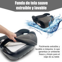 Asiento elevador infantil para coche,Asiento Elevador para Auto,Alzador coche niño,ECE R129, de 22 a 36kg, altura 125-150cm, con bolsillos laterales - details 5