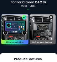 Junsun X8 11.5“ 2K 2000*1200 QLED CarPlay inalámbrico Android Auto radio para Citroen C4 2 B7 2013 2014 2015 2016  de coche  autoradio multimedia - details 1