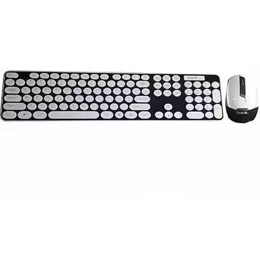 Pack teclado + ratón - HAVIT KB529GCM, Inalámbrico, Negro / Blanco - 1