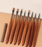 Cepillo Para Uñas Profesional De Nylon Para Diseño De Arte De Uñas Acrílicas UV Gel Puntos Manicura Herramientas De Maquillaje - details 0