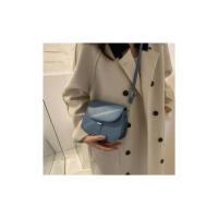 Bolso Cruzado de cuero PU para Mujer, Cartera de diseño, semicircular, estilo Retro, at fashion - details 20