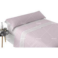 Juego de cama de tres piezas, funda de colchón, textil para el hogar, delicado y suave, agradable para la piel, color sólido, adecuado para sala de estar, dormitorio. - details 0