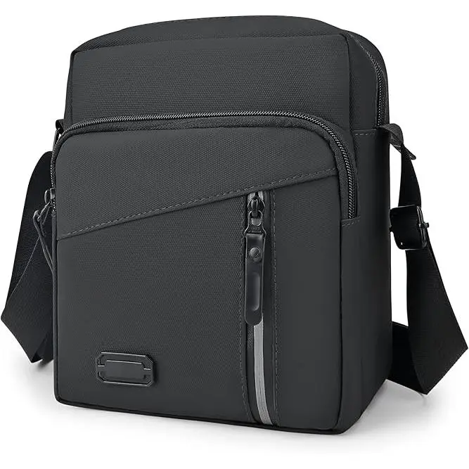 Bolso Cruzado Bolso lateral Pequeño impermeable para hombre con Correa ajustable, Oxford y poliéster - 1