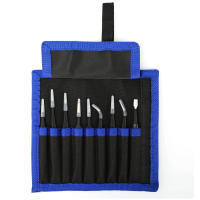 Juego De Pinzas Antiestáticas ESD 10Pc Acero Inoxidable De 1.5mm Para Reparación De Electrónica Soldering Artesanía Joyería - details 3