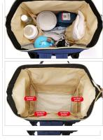 Nueva Bolsa De Hombro De Lona En Colores Para Mujer Bolsa De Bebé Para Viajes Bolsa De Agua Para Bebé Y Taza De Diaper Estilo Mochila - details 7